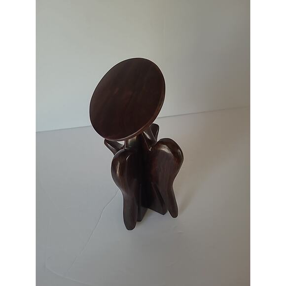 Angel Figurine Interlocking MCM Vintage Brown Halo Puzzle 7" Shelf Decor - Picture 4 of 8